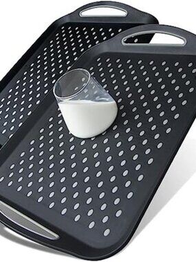 Silicone Serving Tray Non Slip Food Tray Bed Lap TV Tray Dishwasher Safe
